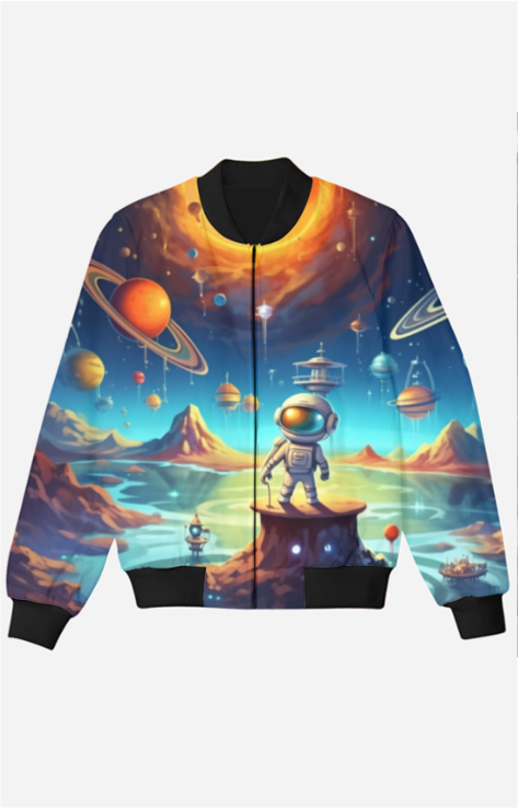 Boy's Bomber Jacket - Space