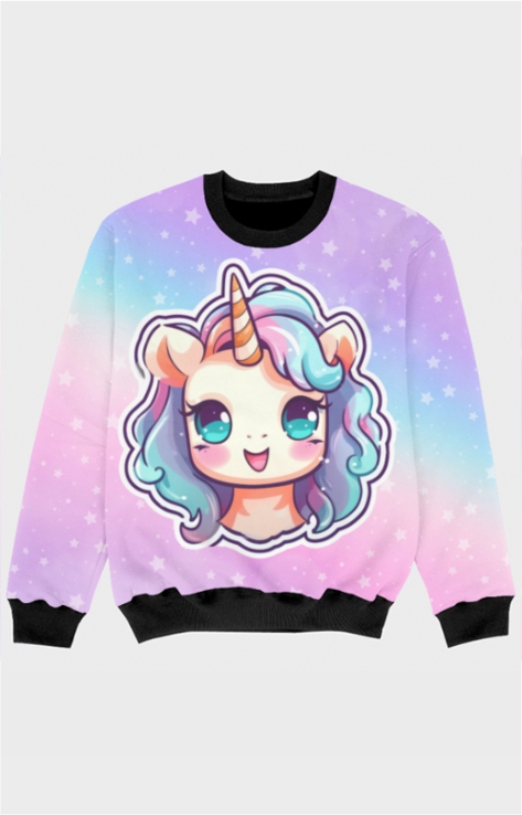 Girls Sweatshirt - Unicorn