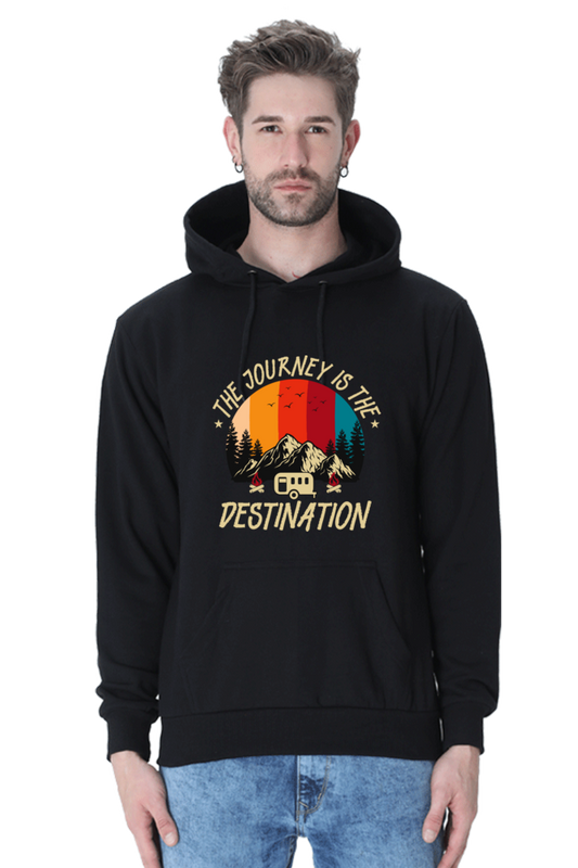 Men Printed Hooded Sweatshirt